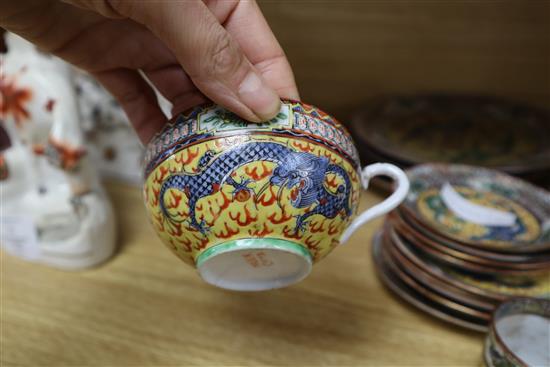 A 20th century Chinese porcelain part teaset